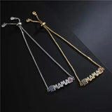Mama Name Bracelet Colorful Diamond Stainless Steel Women Charm Gift