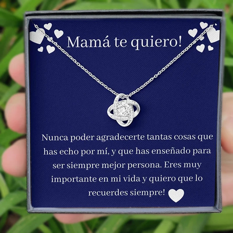 Mom Necklace in Spanish - Regalos Para Madre - Spanish Family Mom Gift