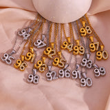 Micro-inlaid Rhinestone Stereoscopic Pendant Necklace