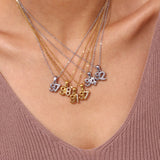 Micro-inlaid Rhinestone Stereoscopic Pendant Necklace