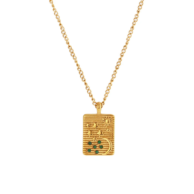 Women's Star Moon Tarot Pendant Necklace