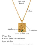 Women's Star Moon Tarot Pendant Necklace