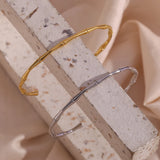High-End Bamboo Opening Bracelet for Women