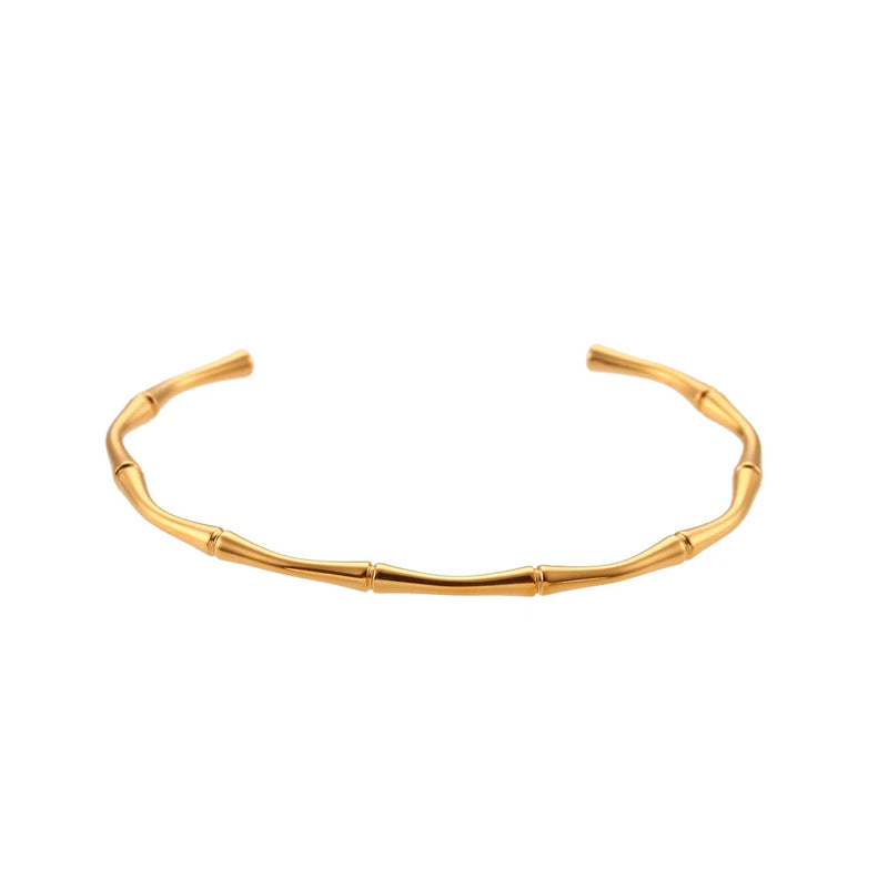 High-End Bamboo Opening Bracelet for Women