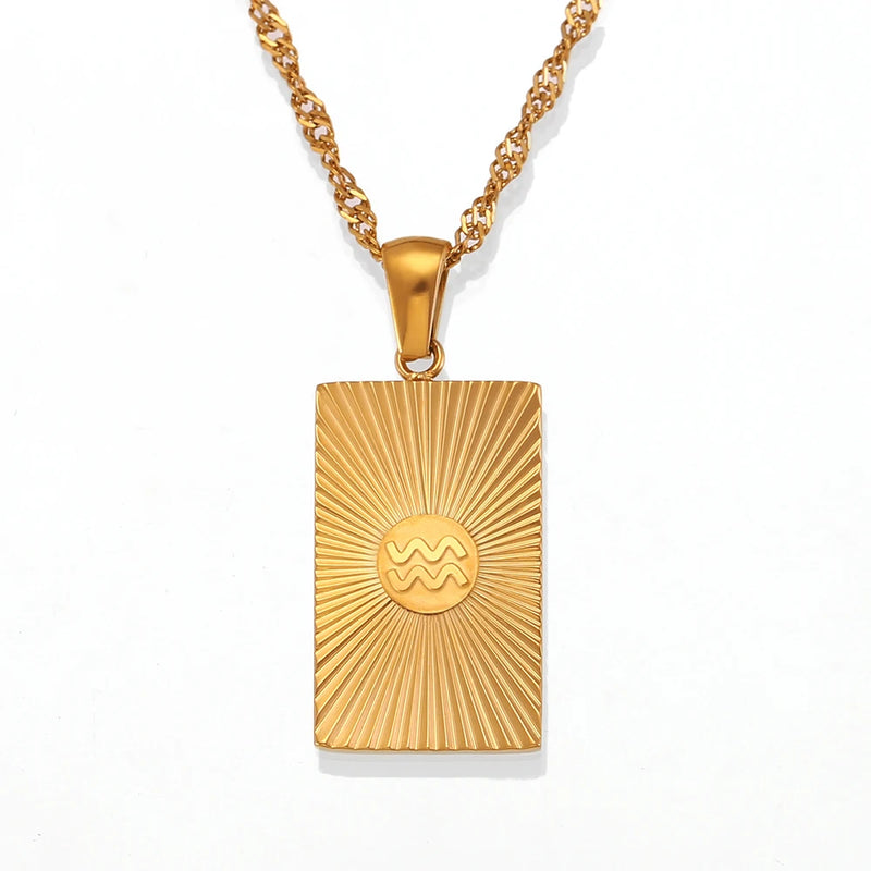 Rising Sun Constellation Necklace High-end Glamour Women's Necklace