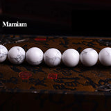 Howlite Beads Smooth Round Loose Stone Bracelet Necklace Jewelry Making