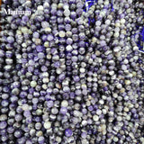 Mamiam Natural Amethyst Quartz Crystal Beads Bracelet Necklace DIY Making
