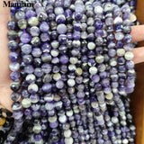 Mamiam Natural Amethyst Quartz Crystal Beads Bracelet Necklace DIY Making