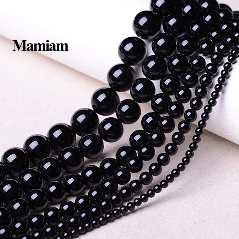 Mamiam Natural A+ Agate Beads 6-12mm for DIY Bracelet Necklace Jewelry Making