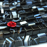 Mamiam Natural Agate Faceted Square Beads 4mm 6mm 8mm
