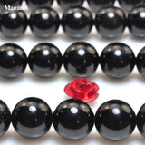 Mamiam Tourmaline Beads 4-10mm Smooth Loose Round Stone Jewelry Making