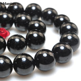 Mamiam Tourmaline Beads 4-10mm Smooth Loose Round Stone Jewelry Making