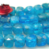 Mamiam Apatite Faceted Square Beads 3.8mm for DIY Jewelry