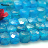 Mamiam Apatite Faceted Square Beads 3.8mm for DIY Jewelry
