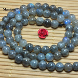 Labradorite Beads 6mm Smooth Loose Round Stone Bracelet Necklace Jewelry