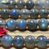 Labradorite Beads 6mm Smooth Loose Round Stone Bracelet Necklace Jewelry