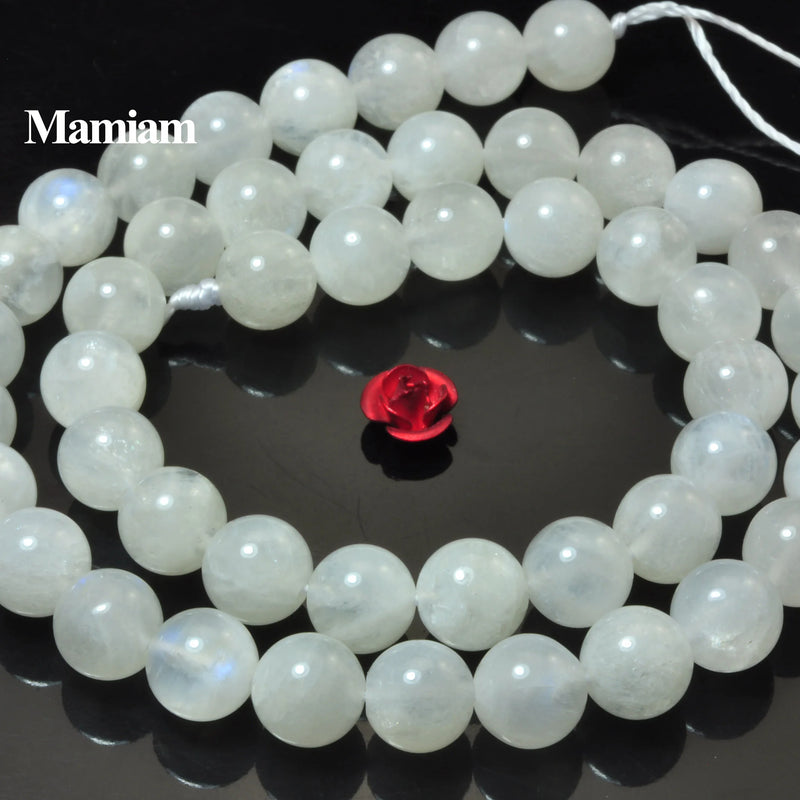 Flash Moonstone Beads 4-8mm DIY Bracelet Necklace