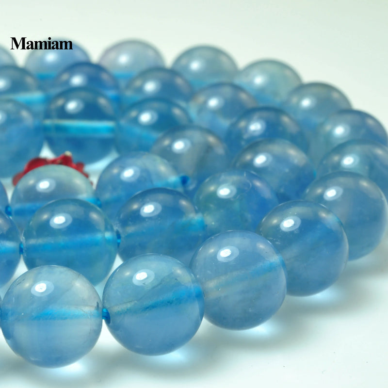 Fluorite Beads 6mm Smooth Round Stone DIY Bracelet Necklace