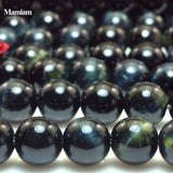 Mamiam Natural Hawk's Eye Charm Beads 8mm DIY Bracelet Necklace Jewelry Making