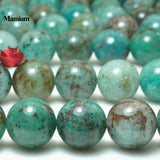 Mamiam Chrysocolla Beads Charms 8mm 10mm Round Stone DIY Bracelet Necklace