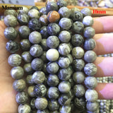 Mamiam Coral Fossils Beads 6-10mm Loose Round Stone DIY Jewelry Making