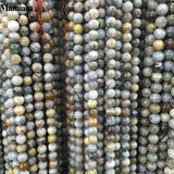 Mamiam Grey Bamboo Leaf Agate Beads Diy Bracelet Necklace