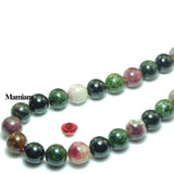 Mamiam Natural Mixed Tourmaline Beads 9.5-10mm DIY Jewelry Making