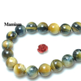 Mamiam Tiger's Eye Beads 8mm 10mm Round Stones