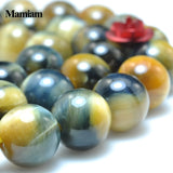 Mamiam Tiger's Eye Beads 8mm 10mm Round Stones