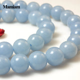 Mamiam Natural Peru Angelite Beads 6mm 8mm Round Stone DIY Jewelry