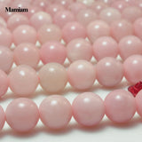 Mamiam Natural Pink Opal Beads 6mm 8mm Round Stone DIY Jewelry Making