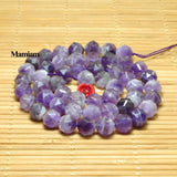 Natural Purple Amethyst Quartz Crystal Beads 7.5mm DIY Jewelry