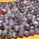 Natural Purple Amethyst Quartz Crystal Beads 7.5mm DIY Jewelry