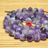 Natural Purple Amethyst Quartz Crystal Beads 7.5mm DIY Jewelry
