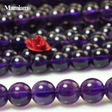 Mamiam Amethyst Violet Quartz Crystal Round Beads 6mm DIY Bracelet Necklace