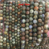 Mamiam Natural Rhyolite Beads 6mm 8mm 10mm Smooth Round Stone