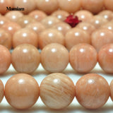 Mamiam Natural Sunstone Beads 6mm 8mm 10mm Round Stone Diy Bracelet Necklace