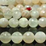 Yellow Moonstone Faceted Round Stone Beads 8mm 10mm