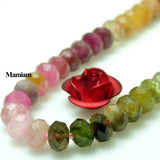 Mamiam Natural AA Tourmaline Bead 1.8x2.7mm 2.8x3.7mm