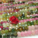 Mamiam Natural AA Tourmaline Bead 1.8x2.7mm 2.8x3.7mm