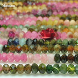 Mamiam Natural AA Tourmaline Bead 1.8x2.7mm 2.8x3.7mm