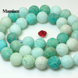 Amazonite Matte Round Beads 8mm 10mm Gemstone DIY Jewelry Making