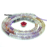 Mamiam Auralite 23 Quartz Crystal Rondelle Beads 2x3.6mm DIY Jewelry Making
