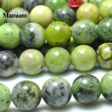 Mamiam Natural Australia Green Jadeite Beads 8mm 10mm Smooth Round Stone