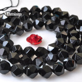 Natural Agate Diamond Faceted Round Beads 6-10mm Jewelry Making