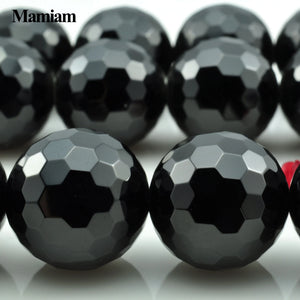Natural Agate Faceted Round Beads for Jewelry Making