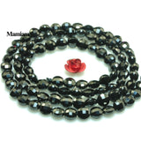 Mamiam Natural Spinel Faceted Flat Round Coin Beads 4mm