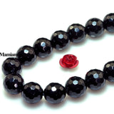 Natural Tourmaline Faceted Round Beads 6mm 8mm 10mm Loose Stone
