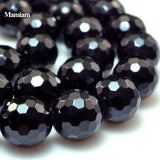 Natural Tourmaline Faceted Round Beads 6mm 8mm 10mm Loose Stone