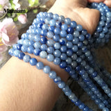 Natural Aventurine Charm Beads 6-10mm Smooth Round Stone DIY Bracelet Necklace